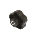 RS PRO Black Polypropylene Multiple Lobes Clamping Knob M8 Threaded Hole 50 mm Diameter 702-7664