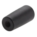 RS PRO Tapered Handle Tapered Lever Female Thread M6 x 9 mm Thermoplastic Black 40 mm 702-7768