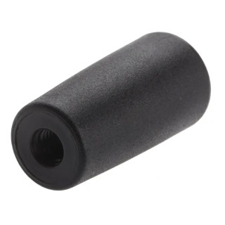 RS PRO Tapered Handle Tapered Lever Female Thread M6 x 9 mm Thermoplastic Black 40 mm 702-7768