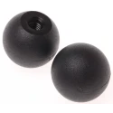 RS PRO Black Polyamide 6 Ball Clamping Knob M6 Threaded Hole 25 mm Diameter 702-7787