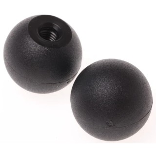RS PRO Black Polyamide 6 Ball Clamping Knob M6 Threaded Hole 25 mm Diameter 702-7787