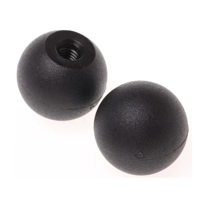 RS PRO Black Polyamide 6 Ball Clamping Knob M6 Threaded Hole 25 mm Diameter 702-7787