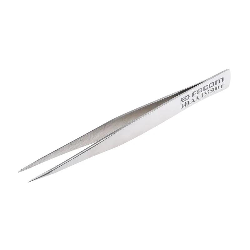 Facom 125mm Stainless Steel Pointed Tweezer 140.AA