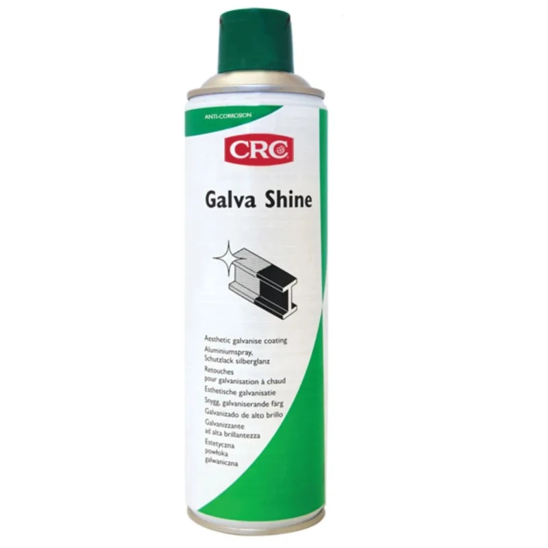CRC 500 ml Grey Gloss Spray Paint Water-Based Protective Coating for Metal Surfaces 32319