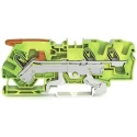 WAGO Earth Terminal Block Yellow Green 6mm² 1-Level Cage Clamp IECEx/ATEX 2106-1307