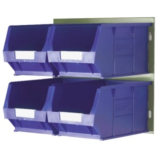 RS PRO Polypropylene Storage Bin, 350 mm x 205 mm x 132 mm, Blue 771-9203