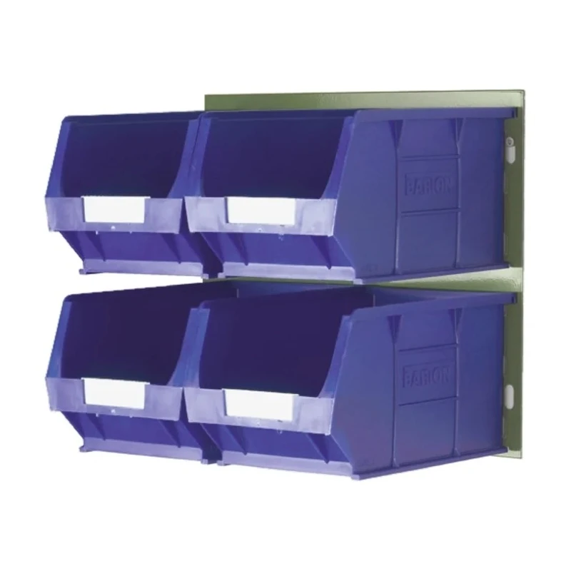 RS PRO Polypropylene Storage Bin, 350 mm x 205 mm x 132 mm, Blue 771-9203