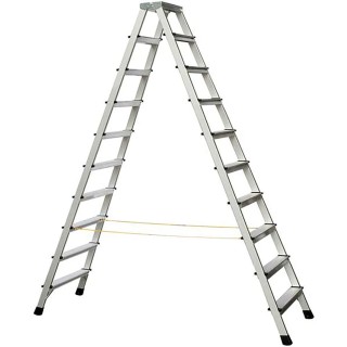 Zarges Aluminium 10 Steps Step Ladder 2.2m Open Length Model 41270