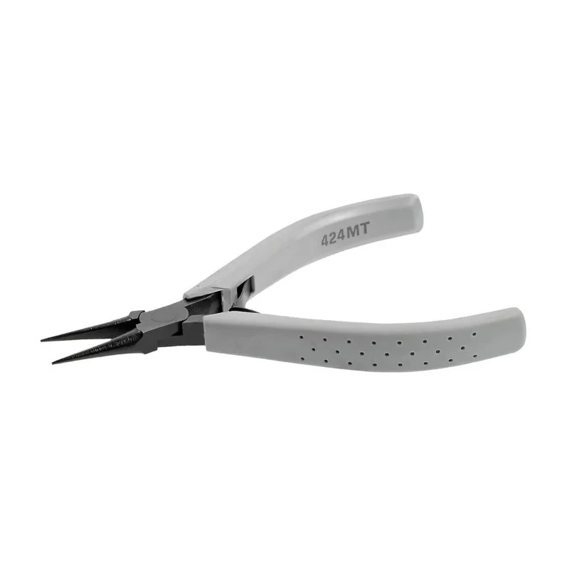 Facom 1-Piece Round Nose Plier, 120mm Overall Length, 22mm Jaw, Steel, ESD Safe, Comfort Grip Handle 424.MT