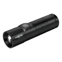 Ansmann Black Aluminium LED Torch Rechargeable 300 lm, USB Charging, IP54, 98.5 mm 1600-0247