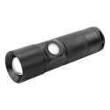 Ansmann Black Aluminium LED Torch Rechargeable 300 lm, USB Charging, IP54, 98.5 mm 1600-0247