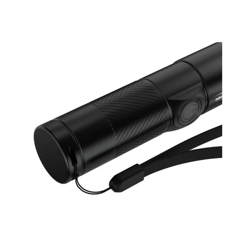 Ansmann Black Aluminium LED Torch Rechargeable 300 lm, USB Charging, IP54, 98.5 mm 1600-0247