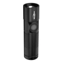 Ansmann Black Aluminium LED Torch Rechargeable 300 lm, USB Charging, IP54, 98.5 mm 1600-0247