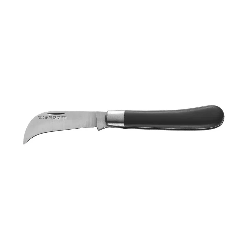 Facom 160mm Stainless Steel Craft Knife Set Curved Blade Wood Handle 840B