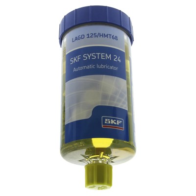 SKF LHMT 68 Single Point Automatic Dispenser 125 ml, Transparent, LHMT 68 Oil Compatible LAGD 125/HMT68