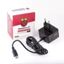 Raspberry Pi 5.1V 3A USB Type C Power Supply with EU Plug, 1.5 m Black Cable RPI4 PSU EU BLACK