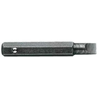 Facom Screwdriver Bit 4 mm Drive Size, 2.5 mm Blade Width, 28 mm Overall Length Model ES.002.5