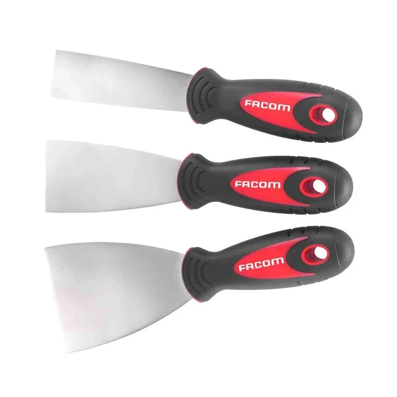 Facom Stainless Steel Deburring Tool 3 Piece Set with Blades 32-50-75 mm 237.J1