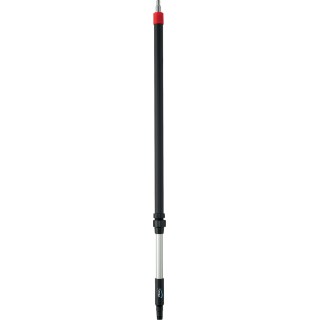 Vikan Black Anodised Aluminium Polypropylene Telescopic Brush Handle 1.6 m for Use with Vikan Water Brushes 297152
