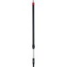 Vikan Black Anodised Aluminium Polypropylene Telescopic Brush Handle 1.6 m for Use with Vikan Water Brushes 297152