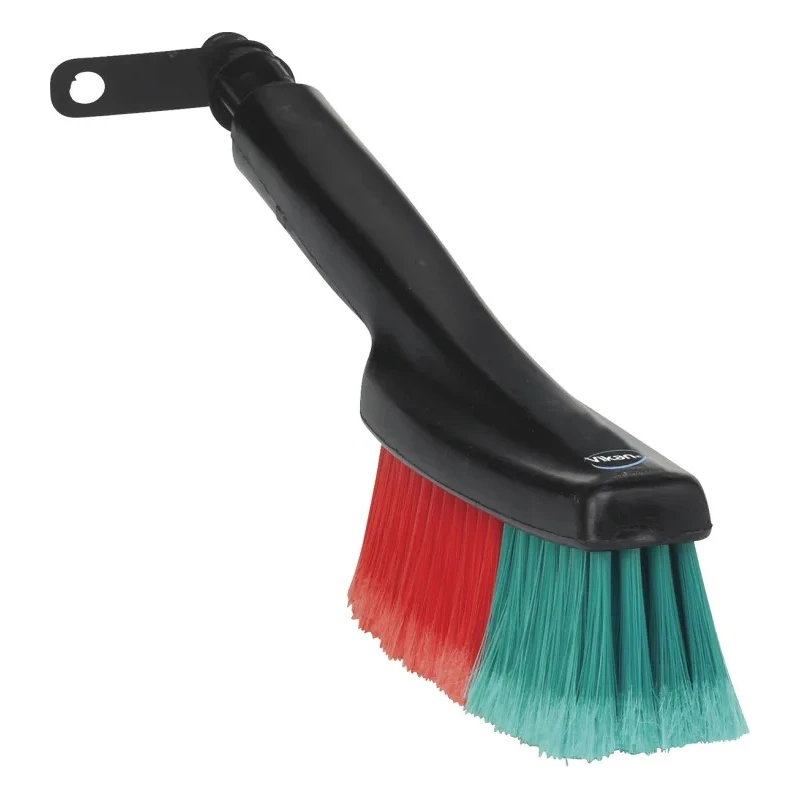 Vikan Black Scrubbing Brush, 50 mm Bristle Length, Polyester Bristle Material, 360 mm Length, 60 mm Width, 105 mm 525452