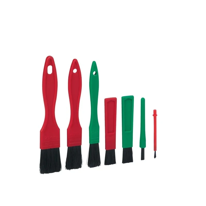 Vikan Soft Bristle Red, Green Polyethylene Detail Set Scrubbing Brush 556052
