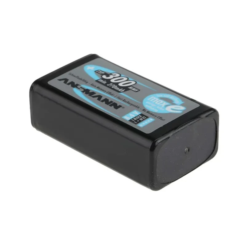 Ansmann 9V Rechargeable Nickel Metal Hydride Battery 300mAh Capacity 5035453