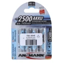 Ansmann Ansmann MaxE AA Nickel Metal Hydride Rechargeable Battery 1.2 V 2.5 Ah Pack of 4 5035442