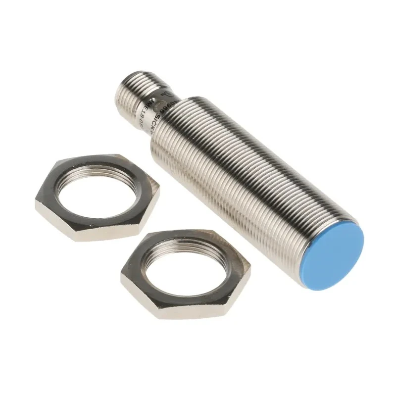 SICK Threaded Barrel Inductive Proximity Sensor M18 x 1 Nickel Plated Brass Housing 8mm Detection PNP Output IME18-08BPSZC0S