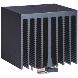 Crydom Relay Heatsink DIN Rail Mount 1470 cm² Surface Area Black Anodised HS122DR