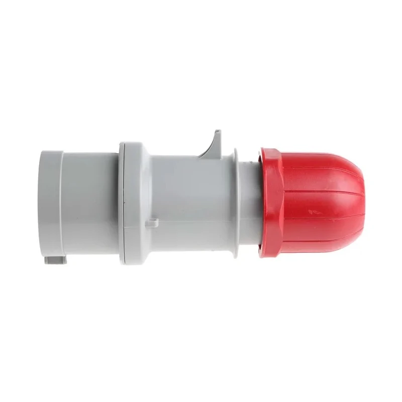 Scame IP44 Red Cable Mount 3P+N+PE Straight Industrial Power Connector Adapter, 32A, 415V Phase Inverter 