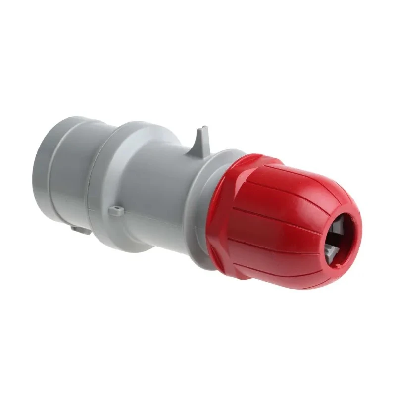 Scame IP44 Red Cable Mount 3P+N+PE Straight Industrial Power Connector Adapter, 32A, 415V Phase Inverter 