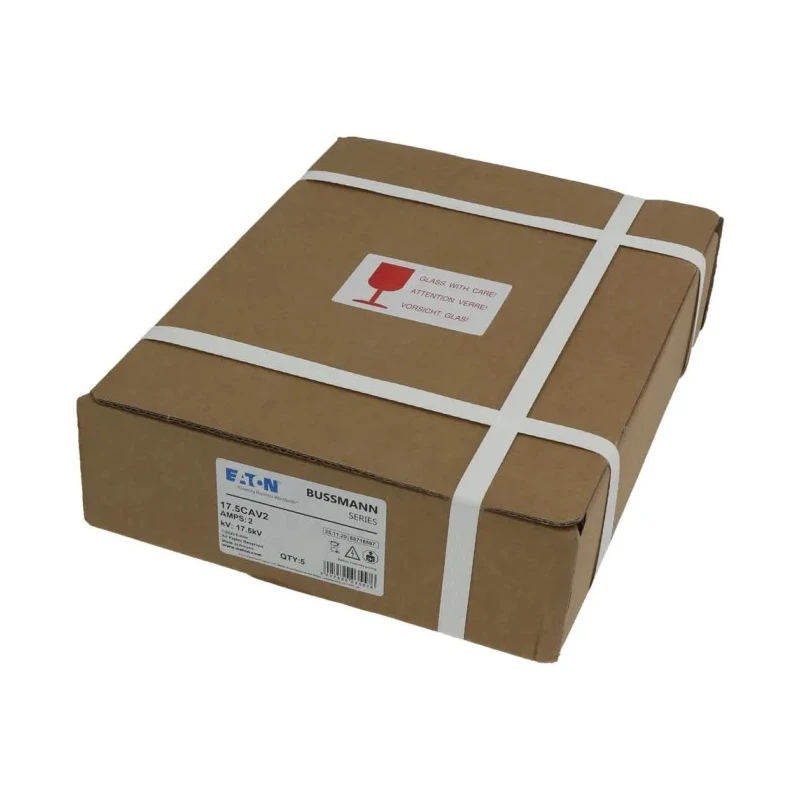 Eaton Ceramic Cartridge Fuse 2A 17.5kV AC 41 x 340 mm Medium Acting Bussmann Series 17-5CAV2