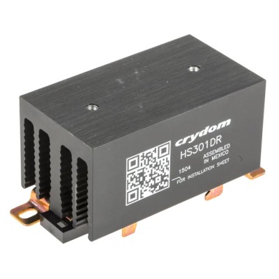 Crydom DIN Rail Relay Heatsink, Anodised Aluminium Housing, Mount Type DIN Rail, 209g Weight HS301DR