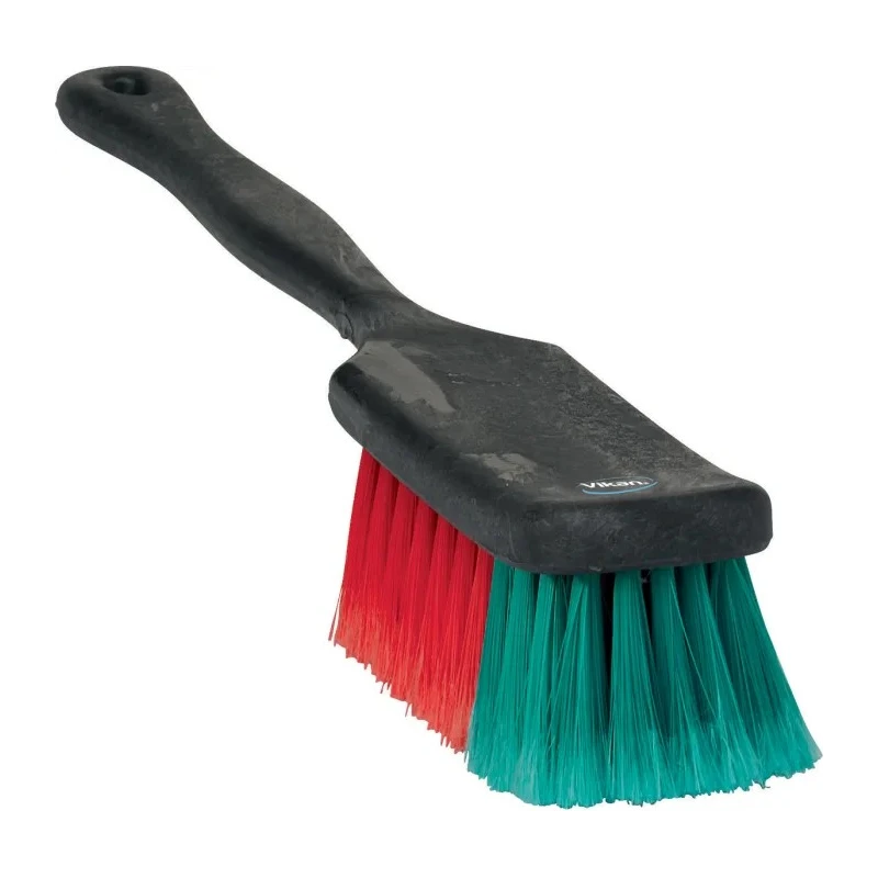 Vikan Black Scrubbing Brush with 45 mm Polyester Bristle Length, 420 mm Overall Length, Model 522252