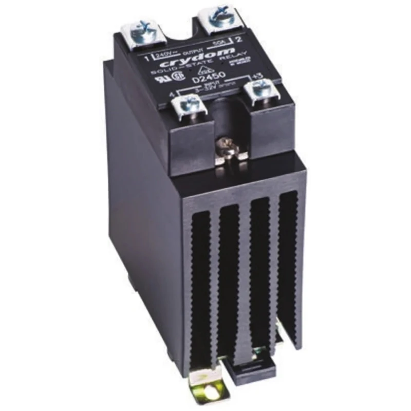 Crydom HS201DR Series Solid State Relay 35 A Load 280 V AC Load 32V Control DIN Rail Mount HS201DR