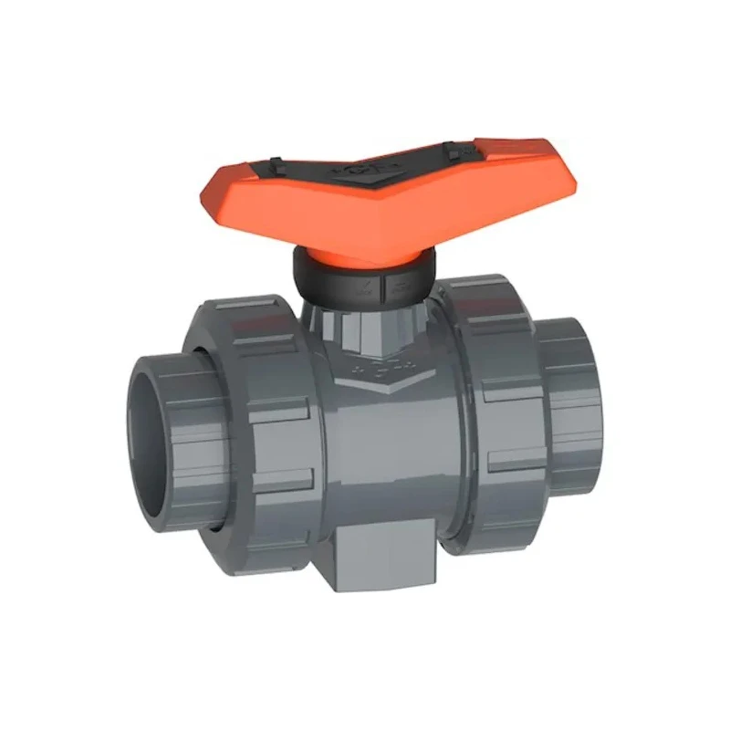 Georg Fischer Polyvinyl Chloride Solvent Cement Socket Ball Valve 20 mm, 16 bar, Series 546 Pro 161546062