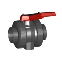 Georg Fischer Polyvinyl Chloride Solvent Cement Socket Ball Valve 20 mm, 16 bar, Series 546 Pro 161546062