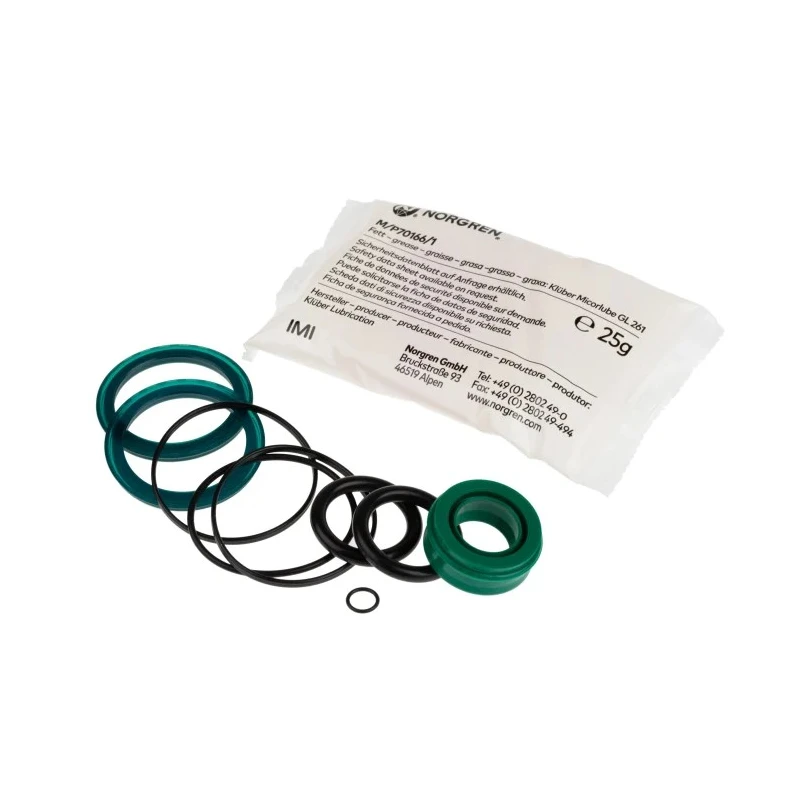 Norgren Cylinder Seal Kit with Nitrile Rubber (NBR), Compatible with VDMA Profile Cylinders QA/8040/00