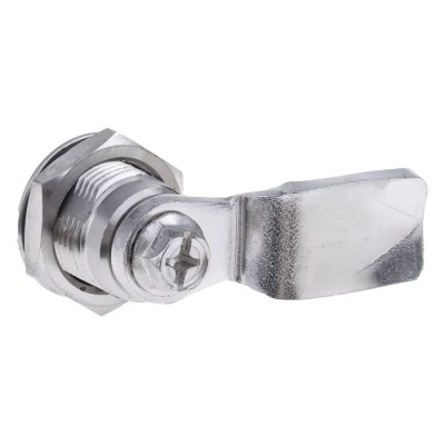 RS PRO Silver Stainless Steel Cabinet Lock 26 mm Panel-to-Tongue Depth Key Unlock 192-9647