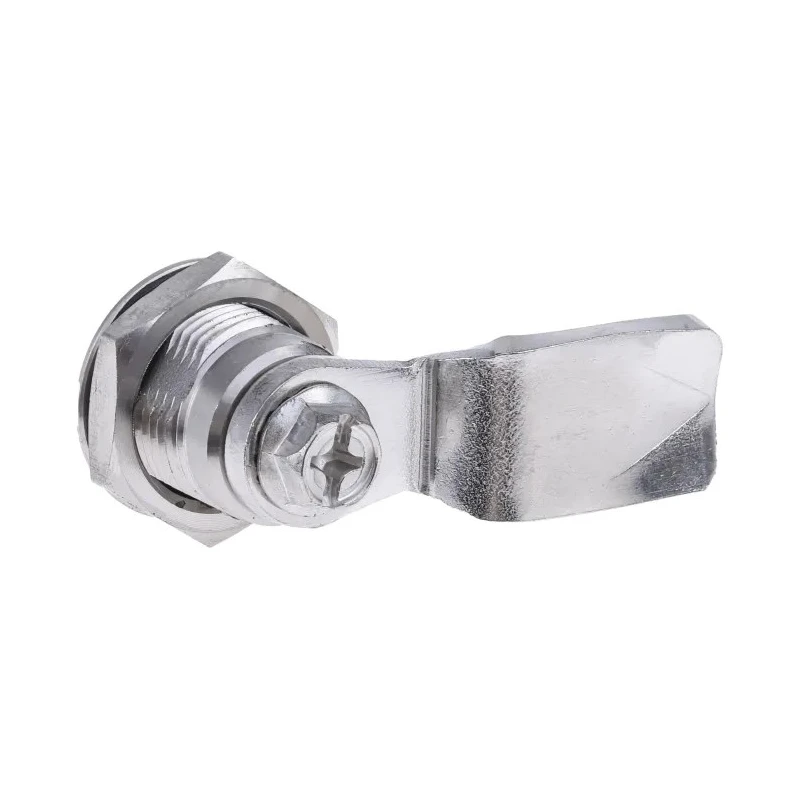 RS PRO Silver Stainless Steel Cabinet Lock 26 mm Panel-to-Tongue Depth Key Unlock 192-9647