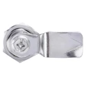 RS PRO Silver Stainless Steel Cabinet Lock 26 mm Panel-to-Tongue Depth Key Unlock 192-9647