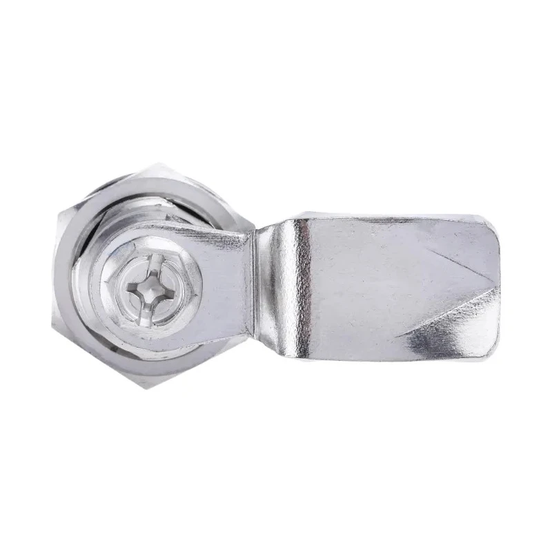 RS PRO Silver Stainless Steel Cabinet Lock 26 mm Panel-to-Tongue Depth Key Unlock 192-9647