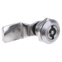 RS PRO Silver Stainless Steel Cabinet Lock 26 mm Panel-to-Tongue Depth Key Unlock 192-9647