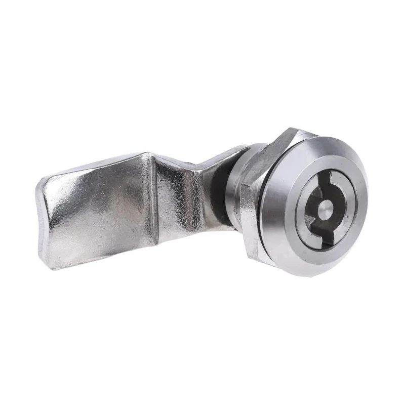 RS PRO Silver Stainless Steel Cabinet Lock 26 mm Panel-to-Tongue Depth Key Unlock 192-9647