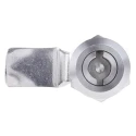 RS PRO Silver Stainless Steel Cabinet Lock 26 mm Panel-to-Tongue Depth Key Unlock 192-9647