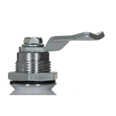 RS PRO Silver Die Cast Triangular Lock Camlock Key Unlock 25mm Panel-to-Tongue 192-9649