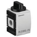 EMERSON ? AVENTICS Rotary Knob Pneumatic Manual Control Valve AS2-SOV Series G 1/4 Thread 16 bar 2000L/min Flow R412006260