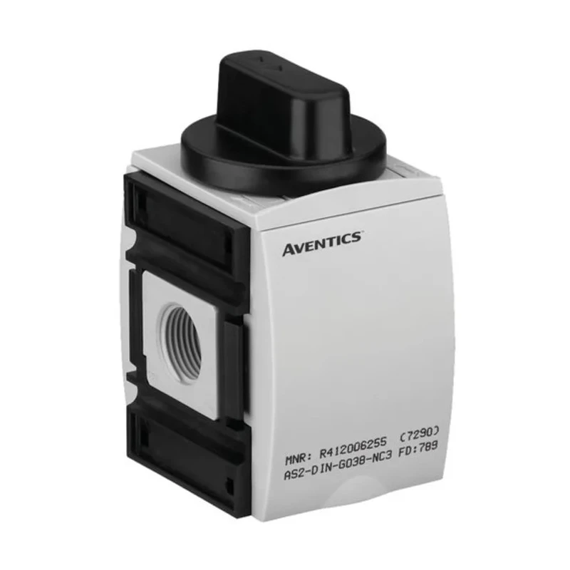 EMERSON ? AVENTICS Rotary Knob Pneumatic Manual Control Valve AS2-SOV Series G 1/4 Thread 16 bar 2000L/min Flow R412006260