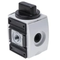 EMERSON ? AVENTICS Rotary Knob Pneumatic Manual Control Valve AS2-SOV Series G 1/4 Thread 16 bar 2000L/min Flow R412006260